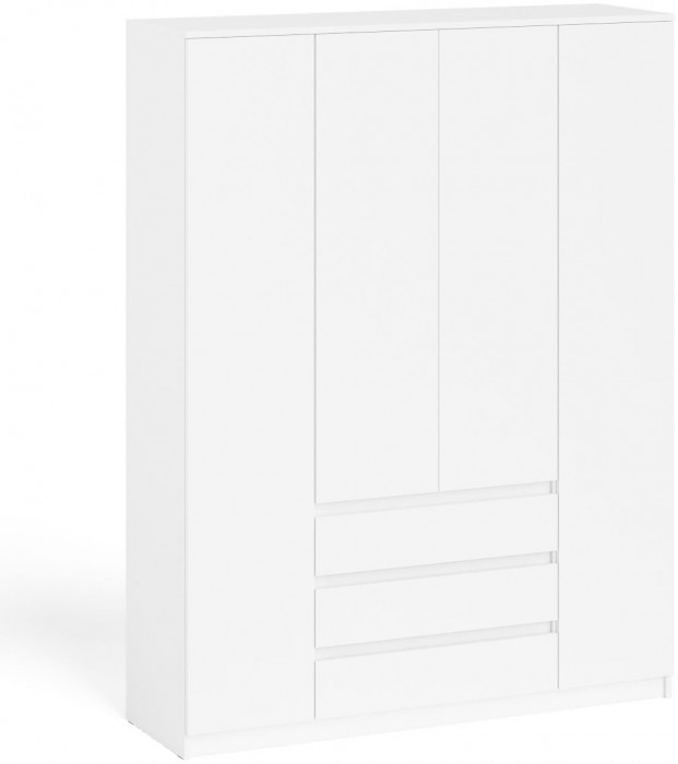 Мори Шкаф МШ1600.1, цвет белый, ШхГхВ 160,4х50,4х209,6 см.