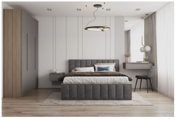 Кровать Лана 140, Бежевый софт