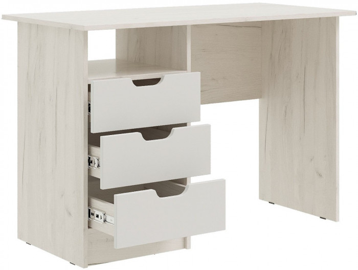 Модульная детская Юниор-4, композиция 1 (Шарли белый, Крафт белый)