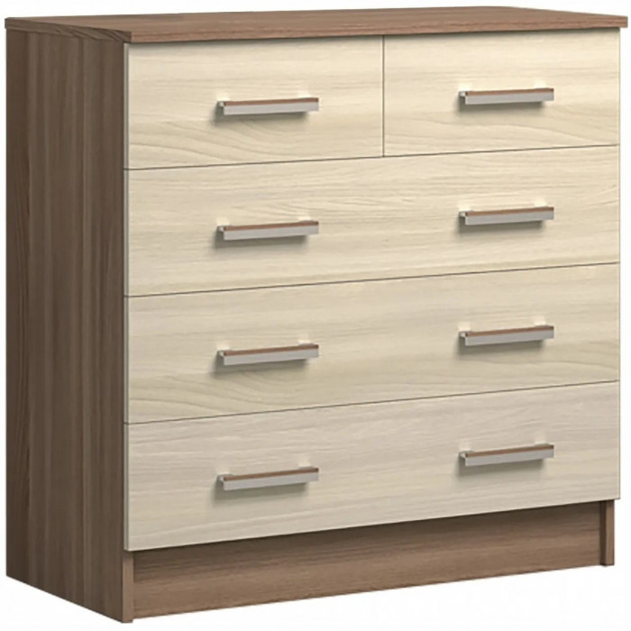 Комод К800 3/2 (Вотан / Белый гладкий)