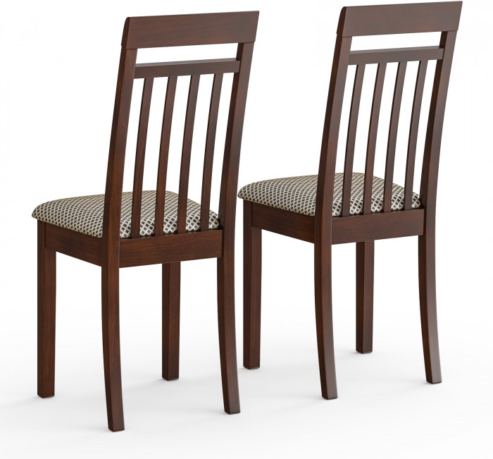 Два стула Мебель--24 Гольф-11 разборных, цвет орех, обивка ткань руми 812/8, ШхГхВ 40х40х100 см., от пола до верха сиденья 47 см.