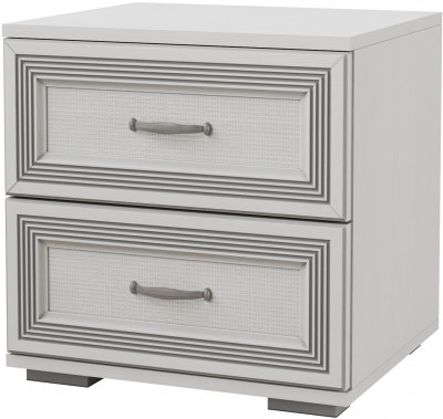 Ливорно Тумба прикроватная ЛТ-20 ясень анкор светлый патина серебро