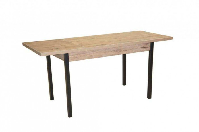 Стол обеденный Бродвей Дуб веллингтон / черный