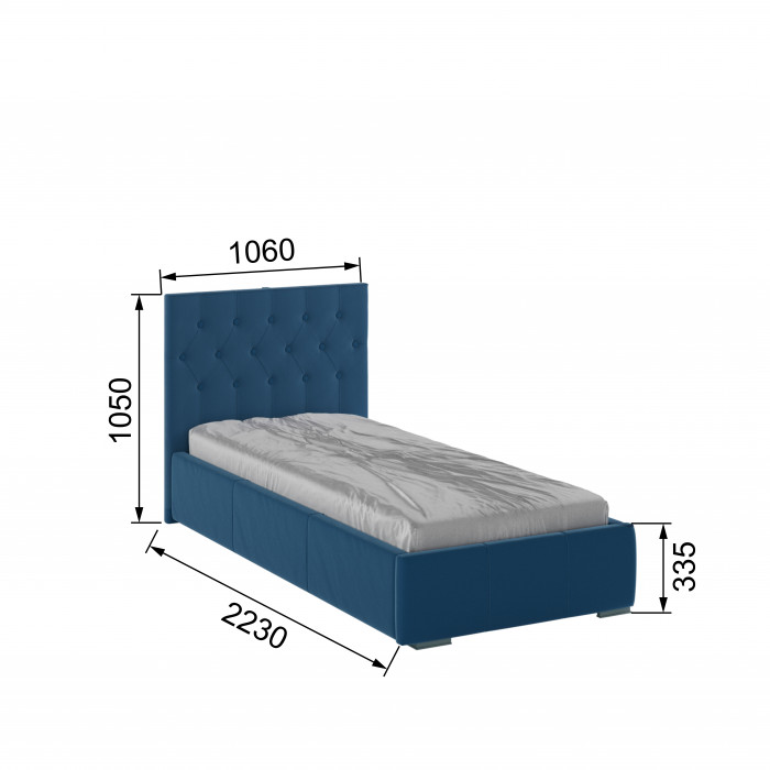 Октавия Кровать интерьерная 900 атлантида ромб, ортопед