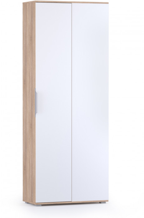 Куба Прихожая 9, цвет дуб сонома/белый премиум, ШхГхВ 287,8х107,3х210,6 см., универсальная сборка