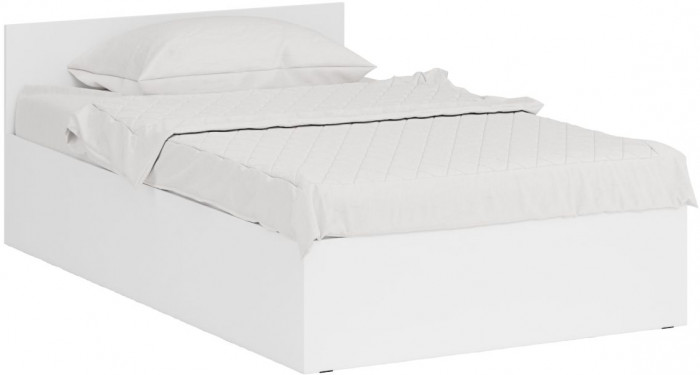 Кровать 1200 + угловой шкаф Стандарт, белый