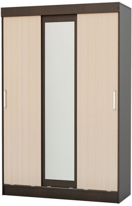 Бася Шкаф-купе (Дуб крафт белый/Графит)