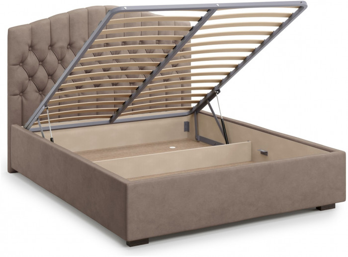 Кровать Lugano 180 с подъемным механизмом, Velutto 22