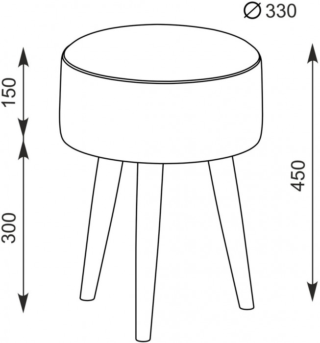 Афина Спальня 4-25901М1к.с. Трюмо + Банкетка 6-5132ТКсерая Юна, кашемир серый/ткань серая