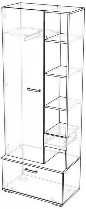 Модульная прихожая Инес (композиция 1) (Венге / лоредо)