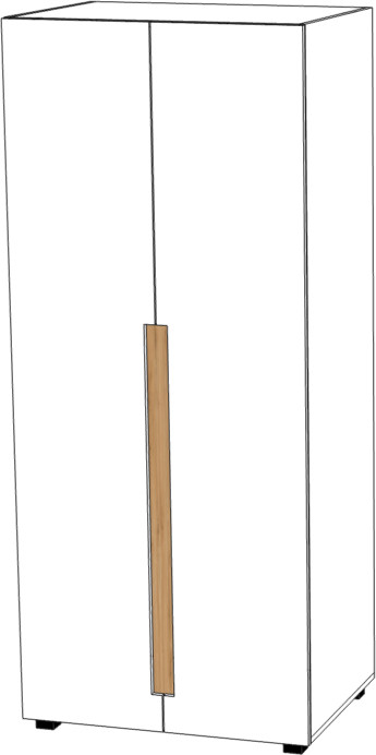 Модульная гостиная комната "Шанталь" - Дуб наварра/Белый