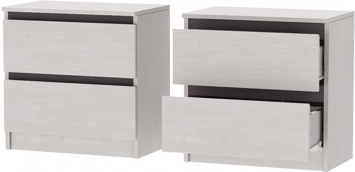 Модульная спальня Кэт-1, набор 2, Ясень Анкор Светлый/Графит