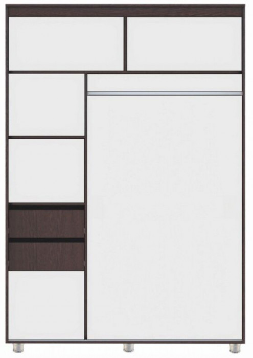 Шкаф-купе Комфорт 12 Прайм ЛДСП 1500 (Венге)