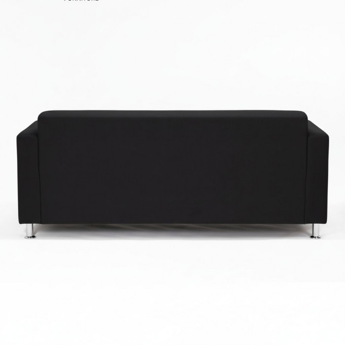 Диван прямой Томи, 200 см, велюр, черный
