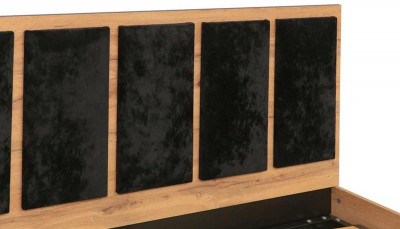 Кровать Либерти 51.20 с под. мех. Дуб вотан/Черный