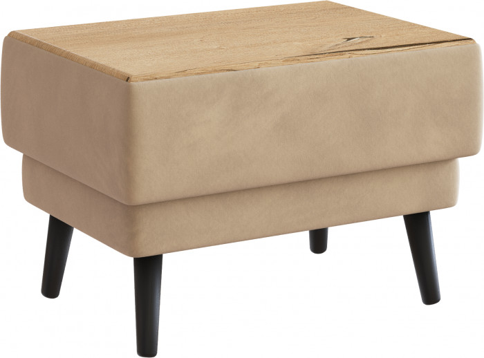 Стол журнальный "Майя", Бежевый/МДФ дуб канадский