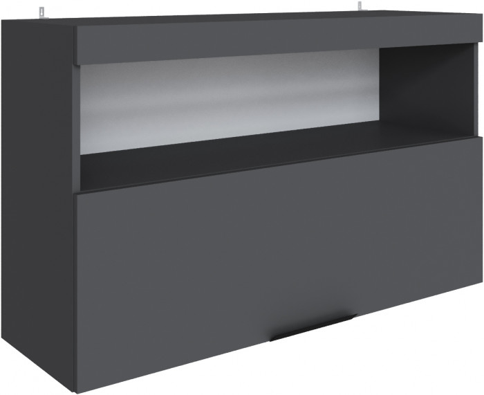 Полка навесная Мадрид ПН-1 (1,1) графит серый