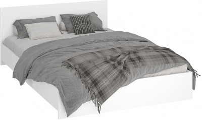 Кровать 140х200 с основанием ДСП Ронда КР-140, белый