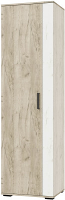 Шкаф бельевой Оскар-18, Дуб крафт серый/Дуб крафт белый