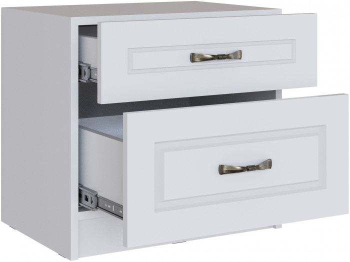 Модульная спальня Апполия, набор 1, Белый/Белый дуб