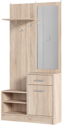 Прихожая &quot;Дебора&quot; (900х1840х292) дуб сонома/дуб сонома