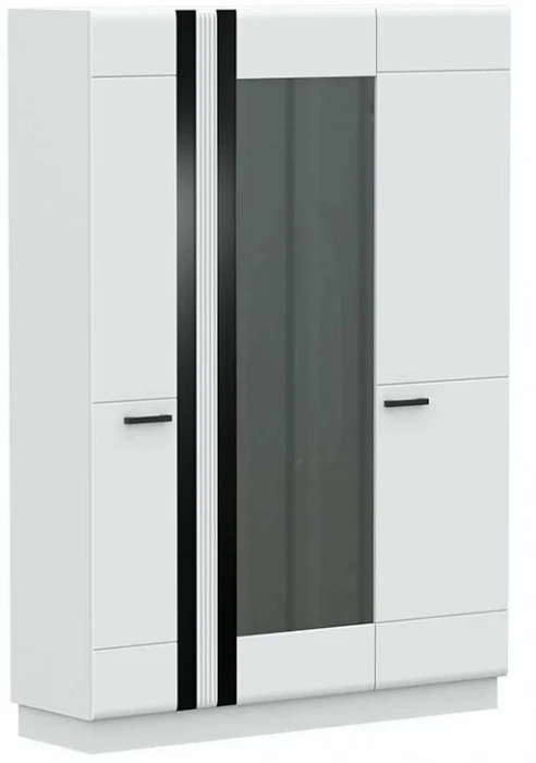 Магнолия Шкаф 3-х створчатый, белый глянец