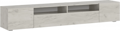 Тумба под ТВ Сити, дуб крафт белый (Дуб Крафт белый)