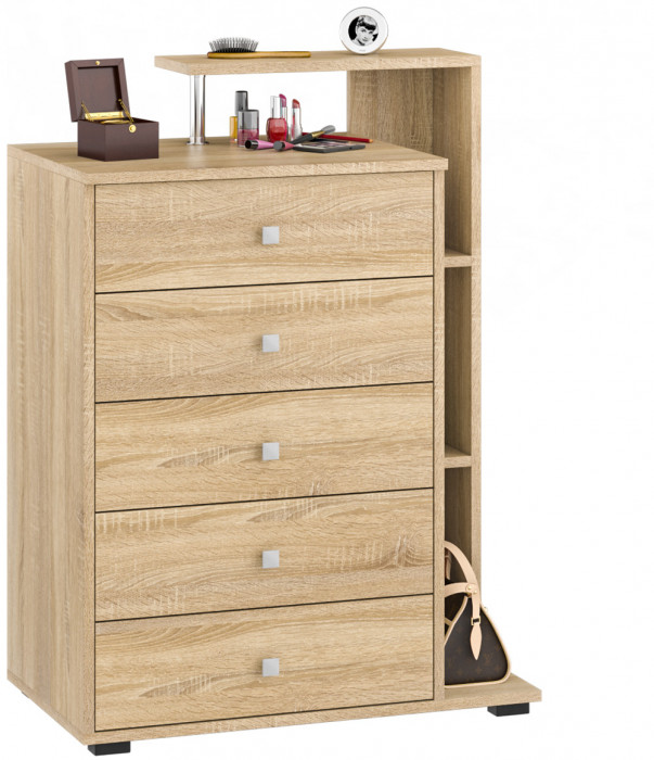 Камелия Комод + Зеркало, дуб сонома