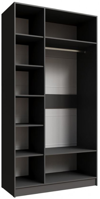 Шкаф Мадрид (1,2) без зеркала графит серый