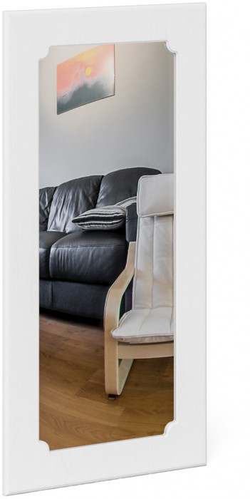 Прихожая П-6 Компоновка № 17, дуб сонома/фасады МДФ белое дерево фрезеровка ромб