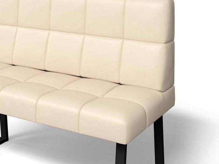 Модульный угловой диван Реал Крем/Черный муар