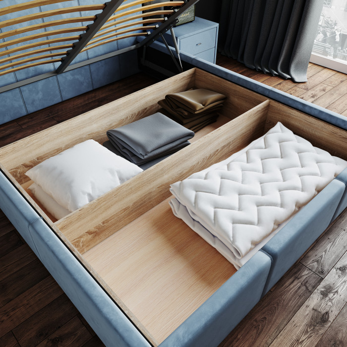 Рио Кровать интерьерная 180 мятный квадрат, ПМ