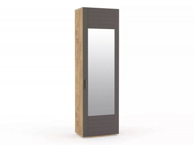 НМ 013.16 Шкаф для одежды с зеркалом Livorno /дуб бунратти / софт графит