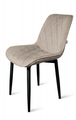 Стул &quot;Оскар&quot; черный матовый Томми 08 серый