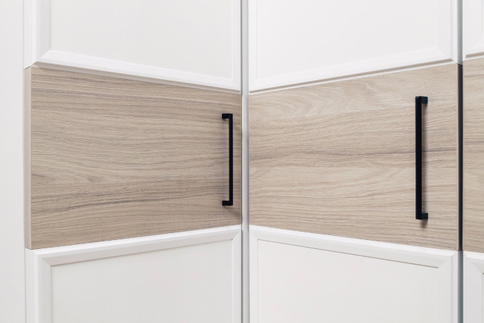 Шкаф угловой Аурелио 56, Блэквуд Сатиновый, Белый