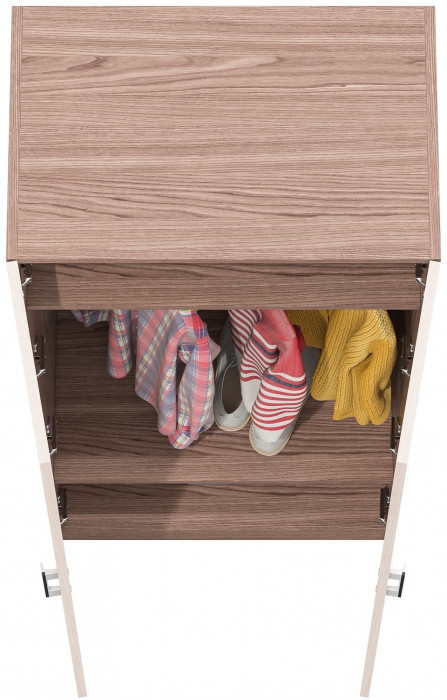 Шкаф С-МД-СК9Ш к компьютерному столу С-МД-СК9, цвет ясень шимо светлый/ясень шимо тёмный, ШхГхВ 70х45х160 см.