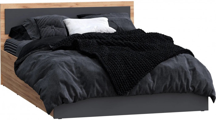 Мартина Кровать 140 (Дуб Сонома / белый)