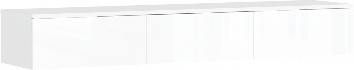 Норд Полка косметическая (Белый глянец, Белый)