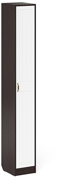 Прихожая П-6-350 Пенал, венге/фасады МДФ белое дерево фрезеровка прованс