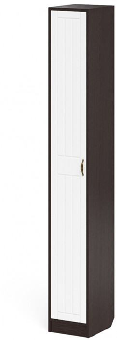 Прихожая П-6-350 Пенал, венге/фасады МДФ белое дерево фрезеровка прованс