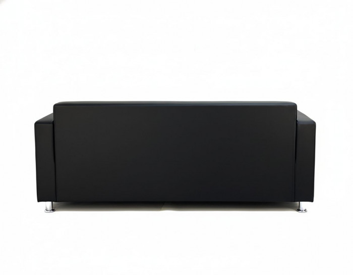 Диван прямой Томи, 180 см, экокожа, черный
