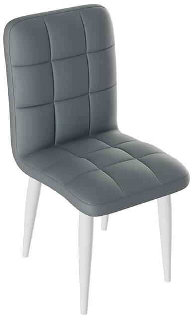 Франк ДП 2-17 Стул (конус) (Графит/Кожзам Серый)