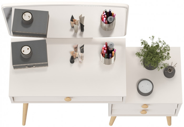 Афина Спальня 4-25901М1к.с. Трюмо, кашемир серый