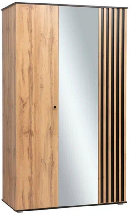 Шкаф для одежды Либерти 51.14 (опора h20) Дуб вотан/Черный