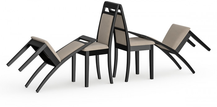 Четыре стула Мебель--24 Гольф-12 разборных, венге