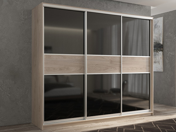 Шкаф-купе Кааппи 12 Кастелло Серый 210х60х230 см