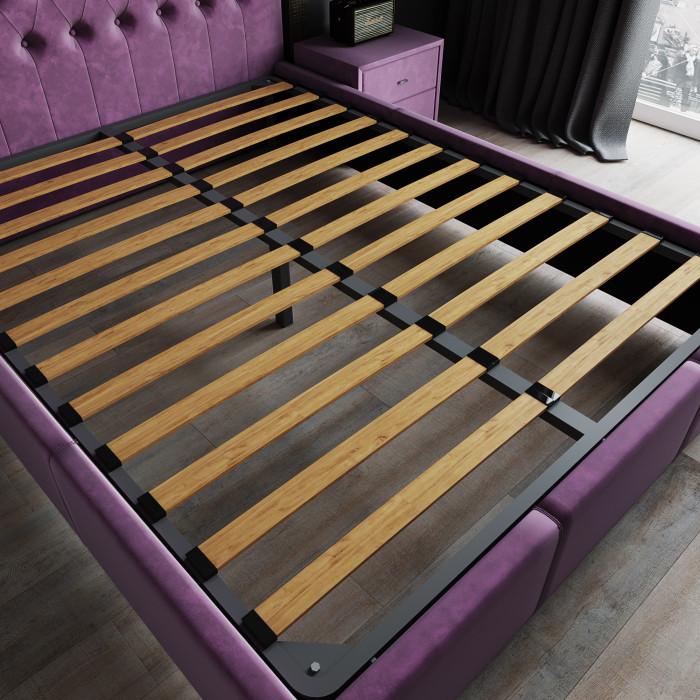 Октавия Кровать интерьерная 900 пыльная роза ромб, ортопед