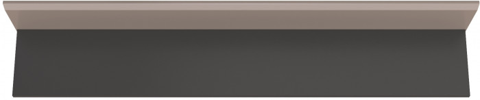 Сидней 16.486 Полка открытая, антрацит/МДФ веллюто капучино