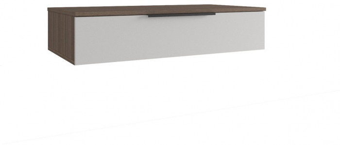 МС Роза Тумба подвесная (Ройс)+ ручка скоба (Орех Франклин карамель/бежевыйскин)