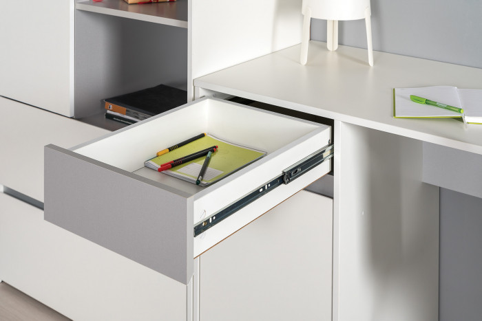 Торонто Компоновка № 06, белый шагрень/стальной серый